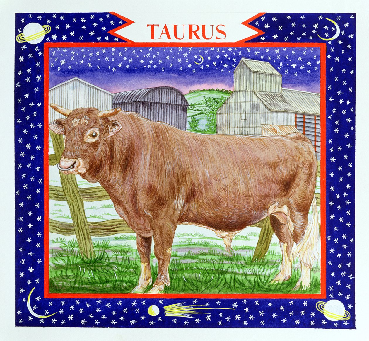 Taurus (wc på papir) av Catherine Bradbury