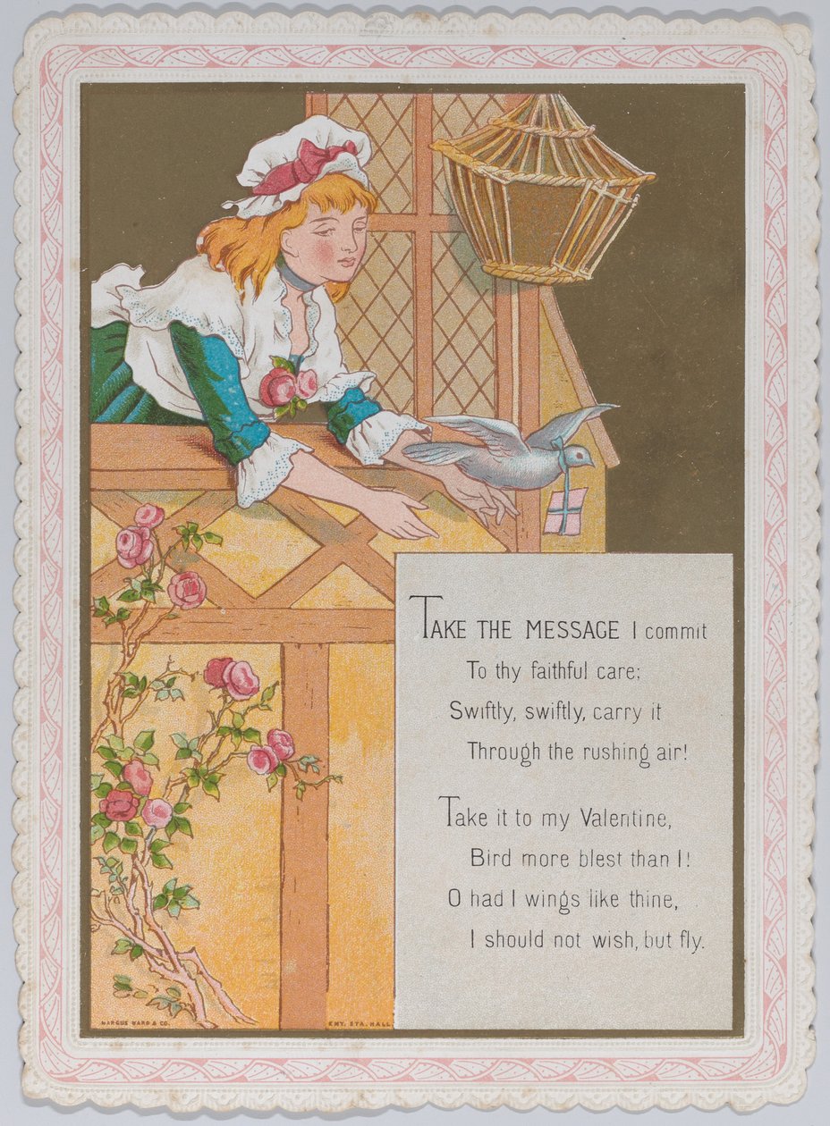 Valentine, 1874. av Catherine Greenaway
