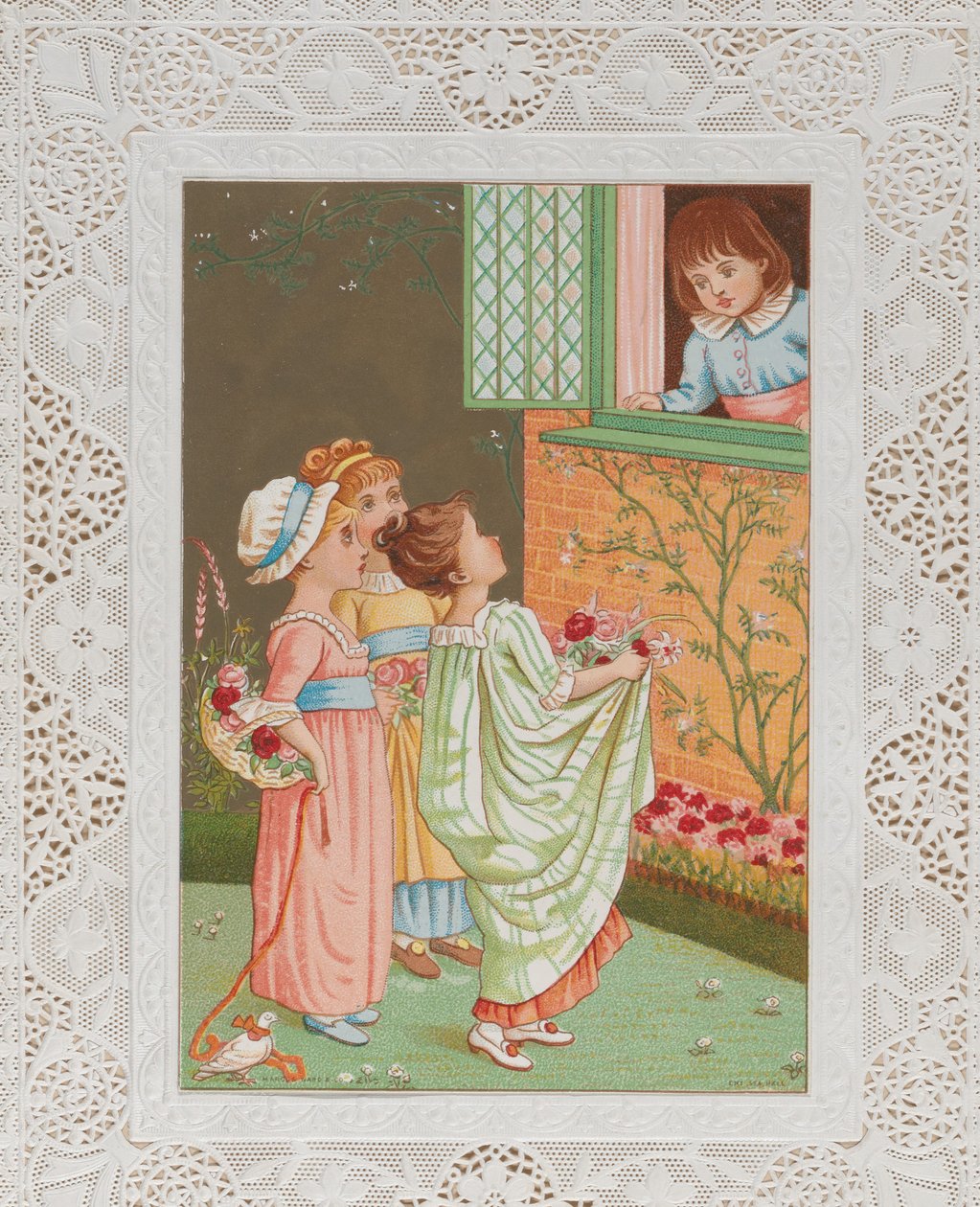 Valentine, ca. 1880. av Catherine Greenaway