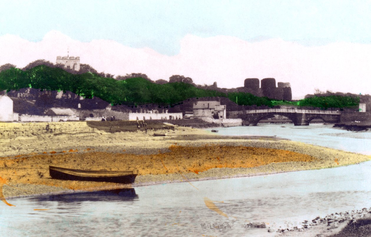 Rhuddlan Castle, nær Rhyl, Denbighshire, 1926. av Cavenders Ltd