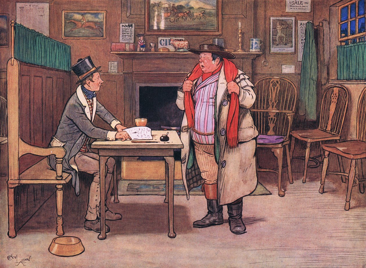 En hva! spurte Mr Weller, tilsynelatende skrekk slått av ordene en valentine svarte Sam av Cecil Charles Windsor Aldin