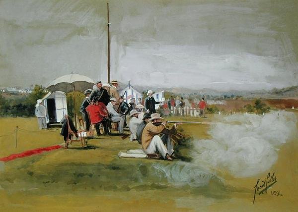 Skytefelt, Bisley Camp av Cecil Cutler