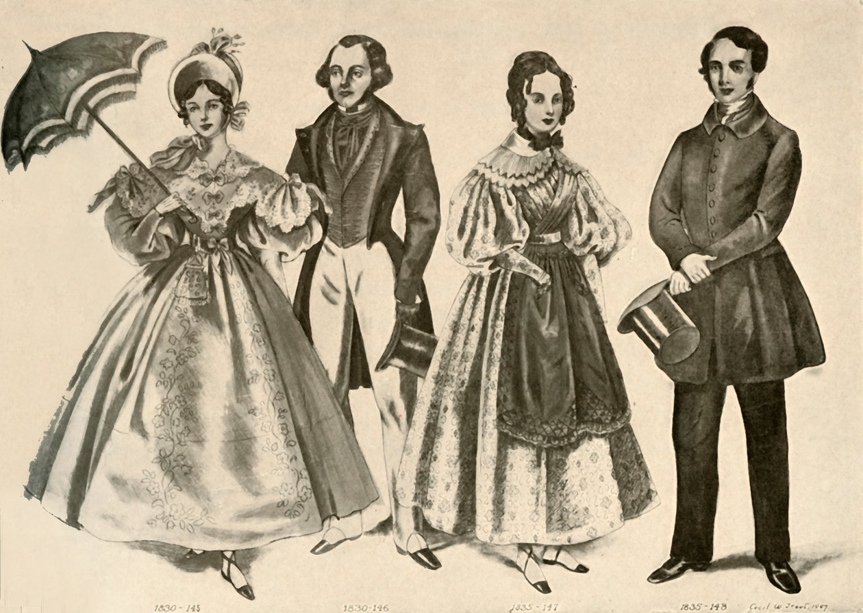 Klær fra 1824-1835, 1907, 1937. av Cecil W. Trout