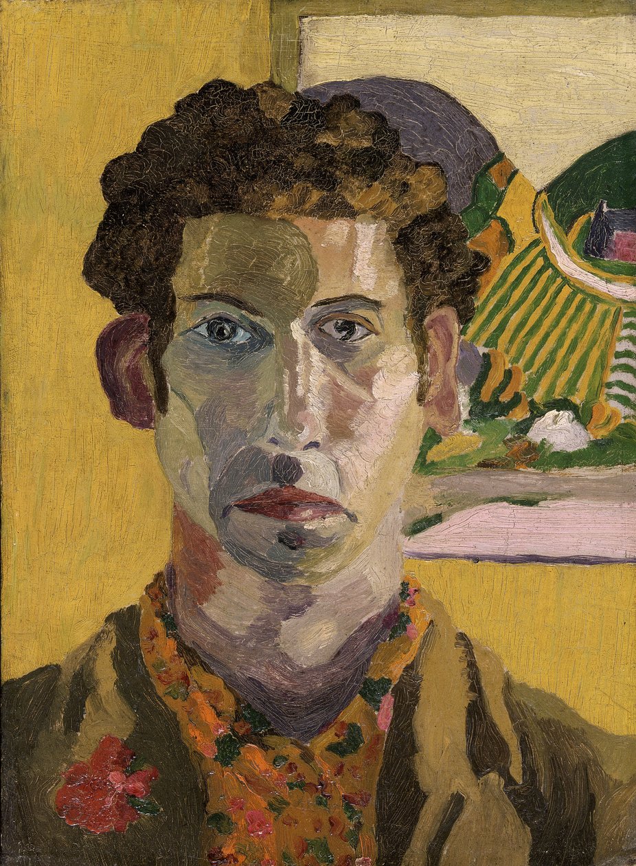 Selvportrett av Cedric Morris