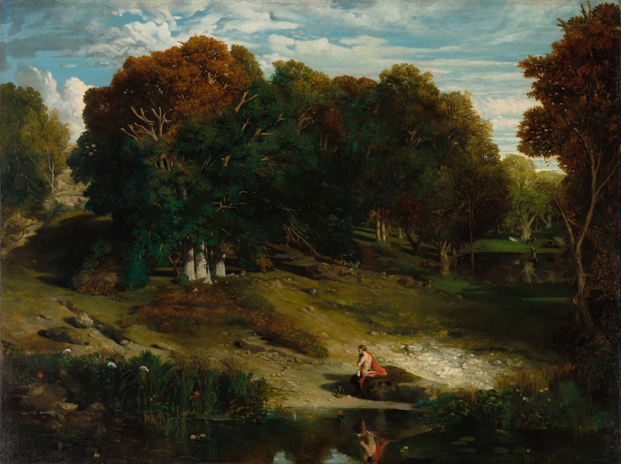 I skogen av Celestin Francois Nanteuil