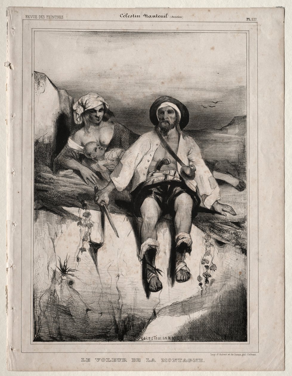 Røveren fra fjellet. av Celestin Francois Nanteuil