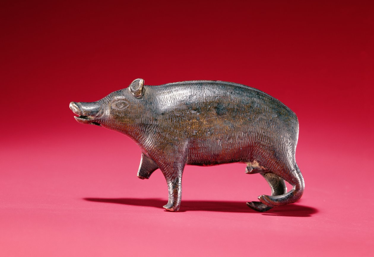 Figur av en villsvin (bronse) av Celtic