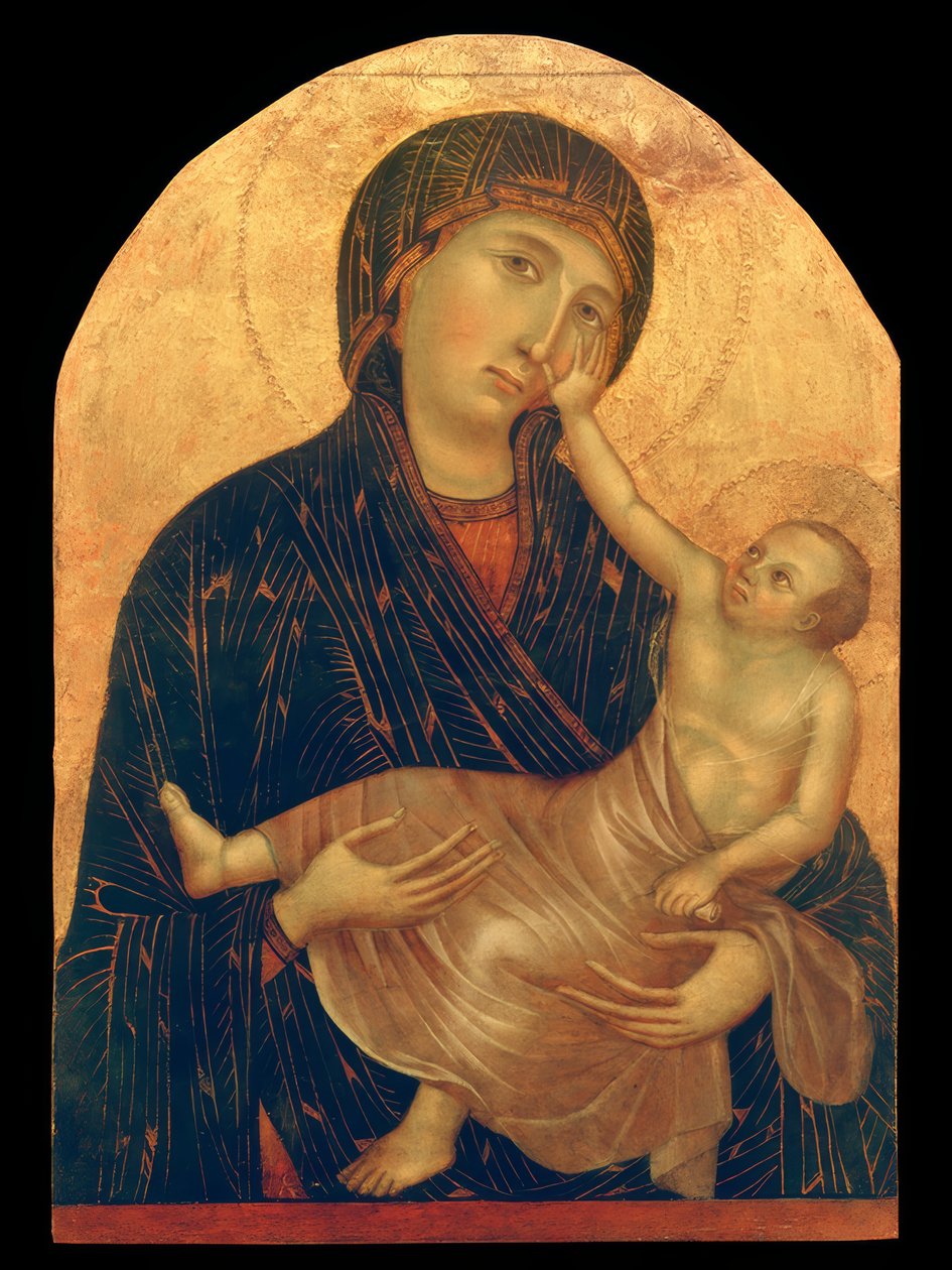 Mary med barn av Cenni di Pepo