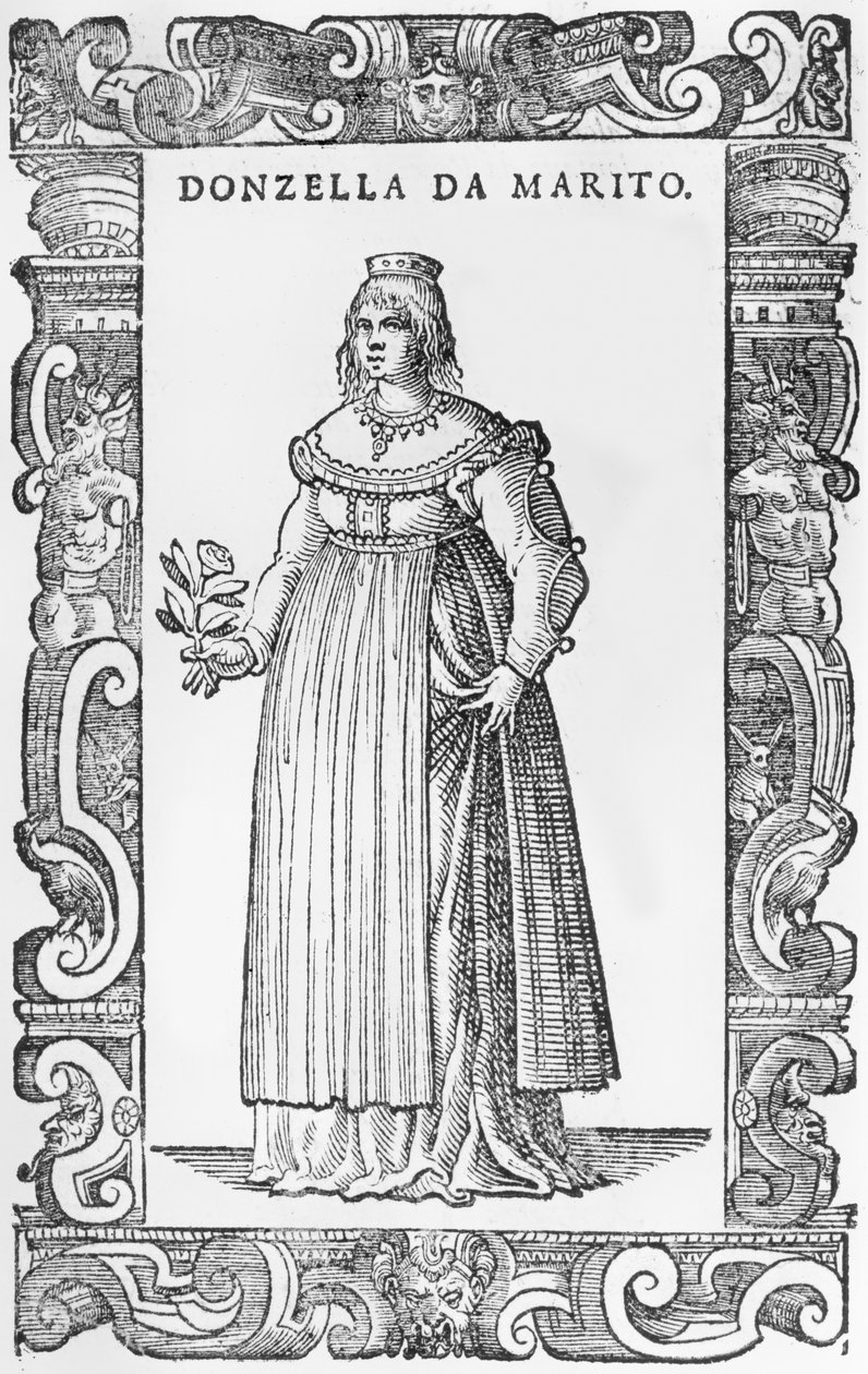 Donzella de Marito, 1590 av Cesare Vecellio