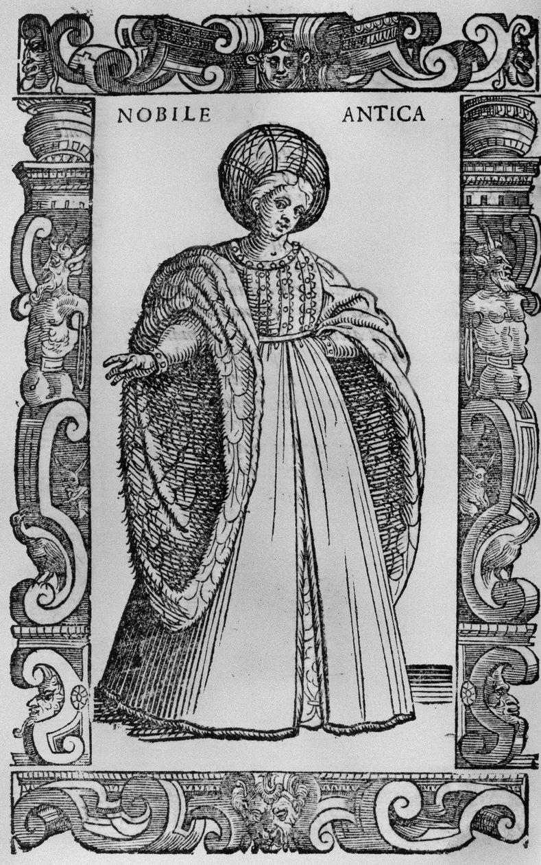 Gammel adelsmann, 1590 av Cesare Vecellio
