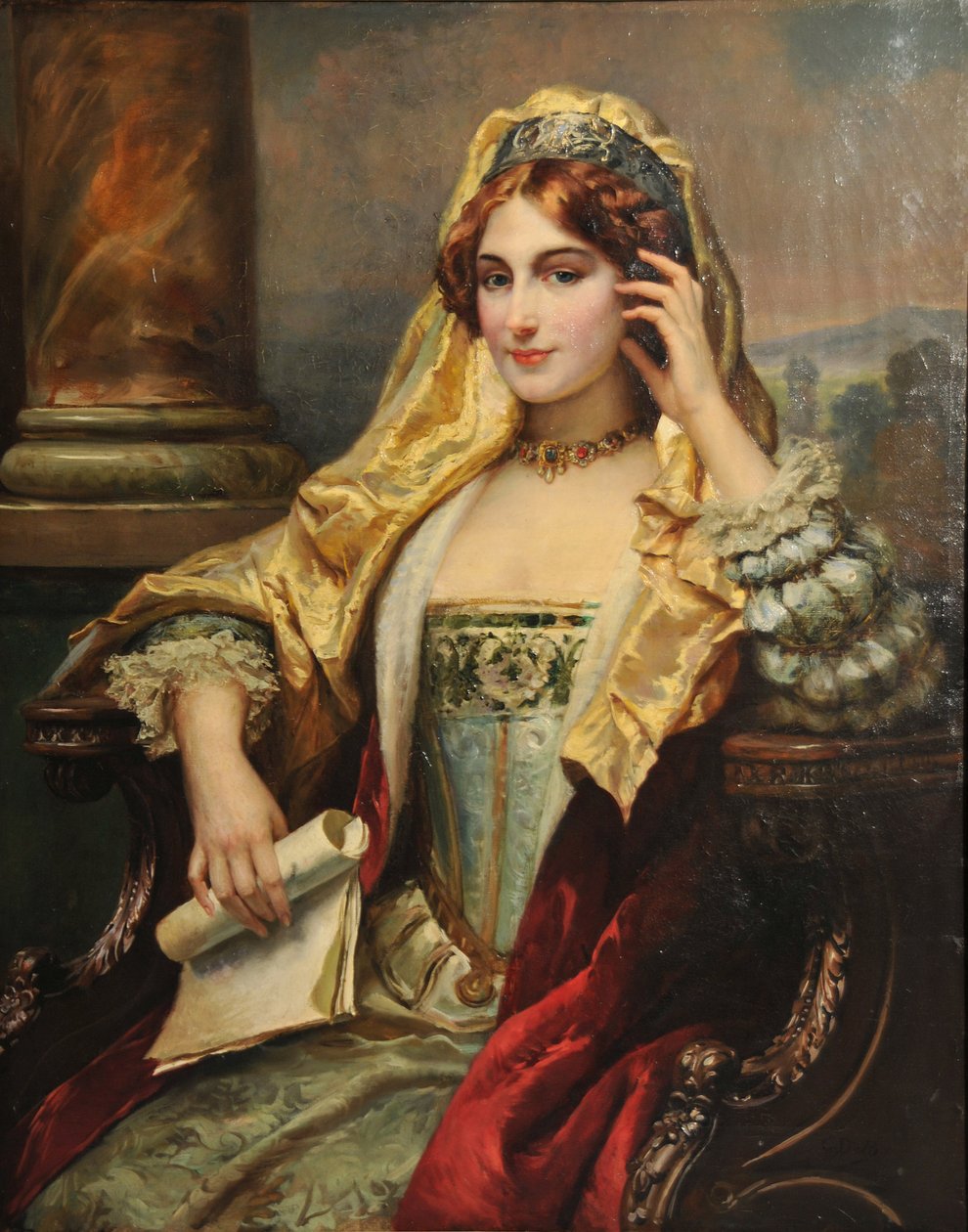 Meditasjon, 1880. av Cesare Agostino Detti