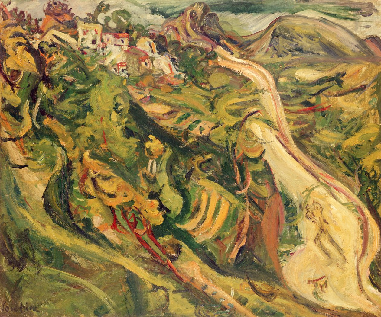 Landskap – Veien, 1922 av Chaim Soutine