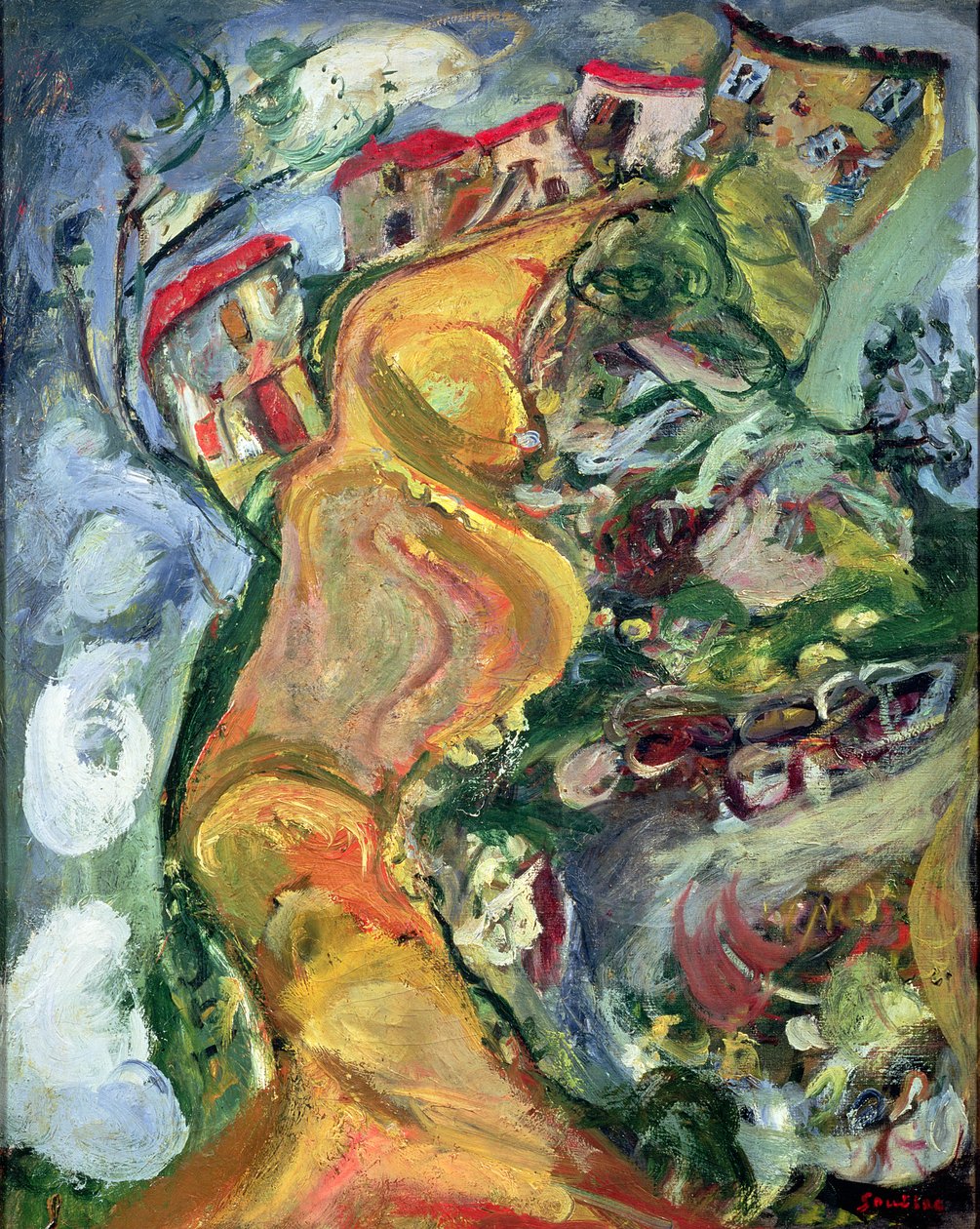Veien til Cagnes, 1924 av Chaim Soutine