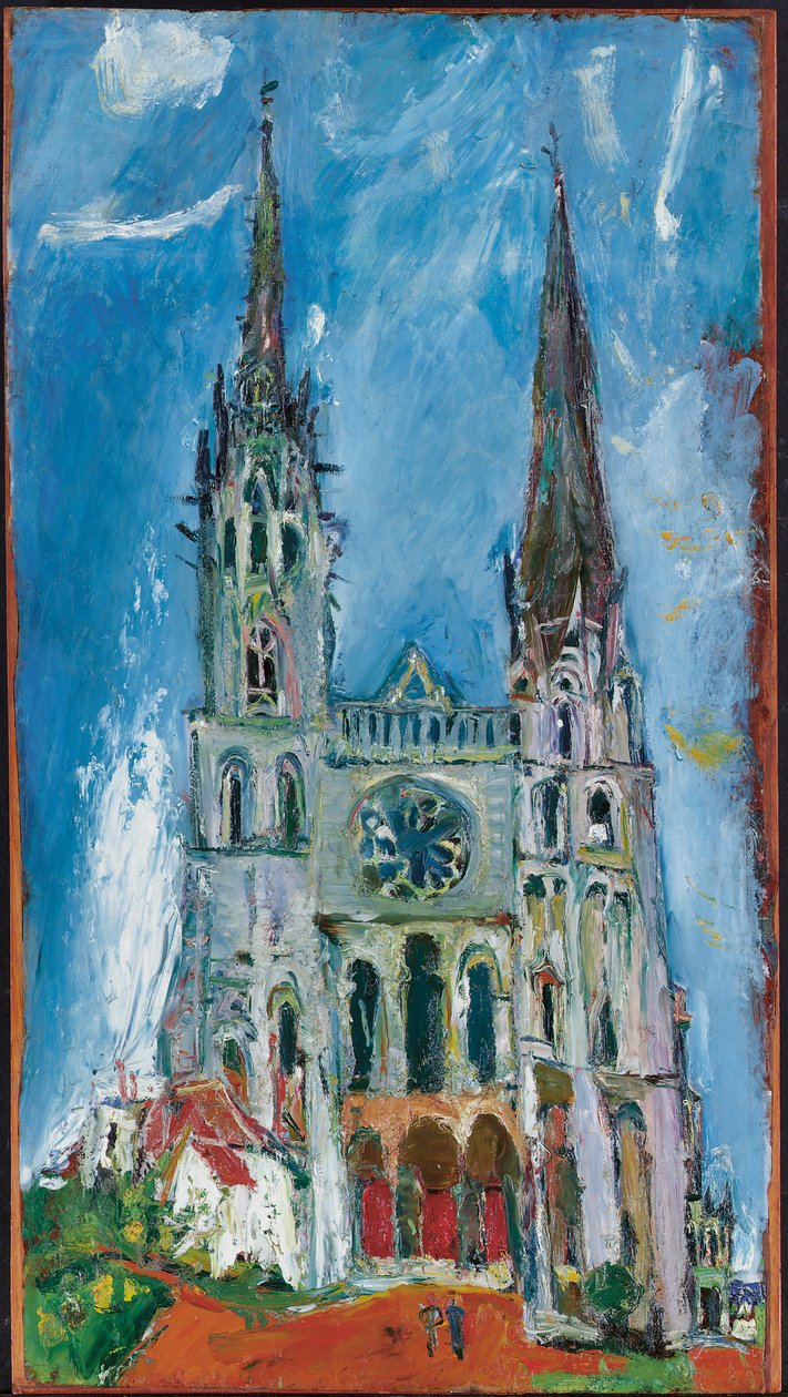 Chartres katedral, 1933 av Chaim Soutine