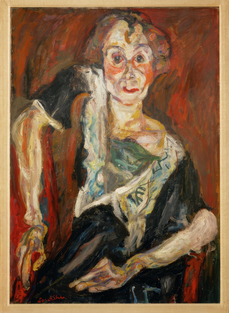 Den gamle skuespillerinnen av Chaim Soutine