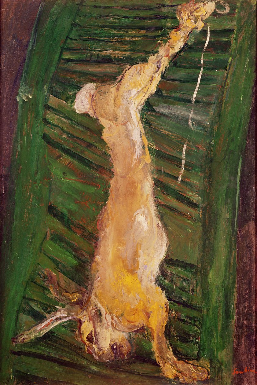 Hare på grønn skodde, ca. 1924-25 av Chaim Soutine