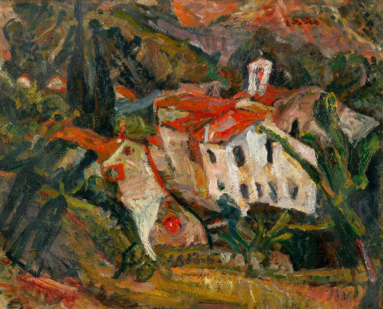 Landskap i Céret av Chaim Soutine