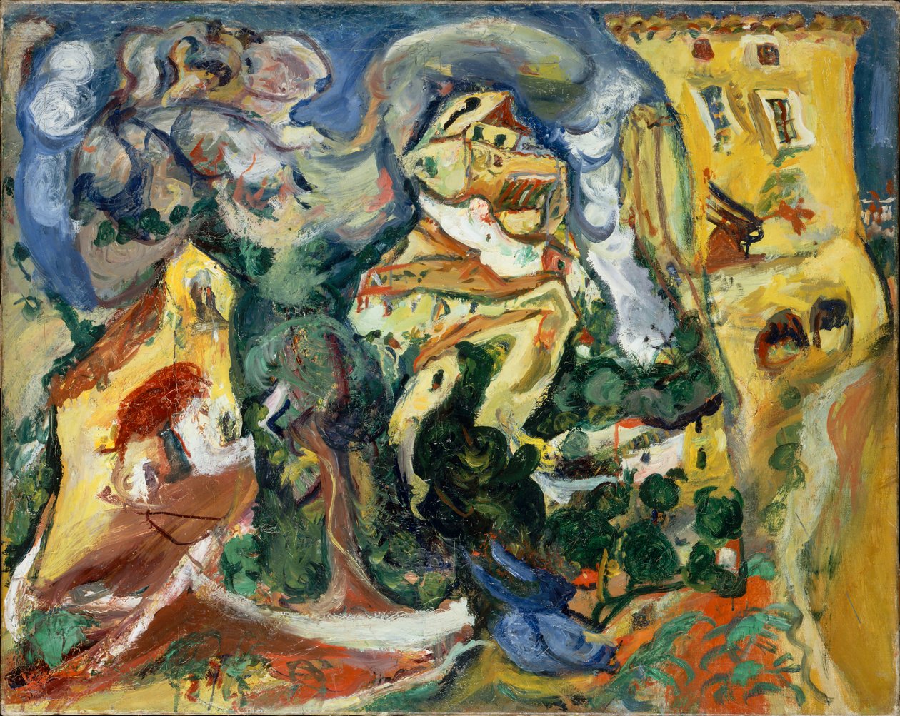 The Village, ca 1923. av Chaim Soutine