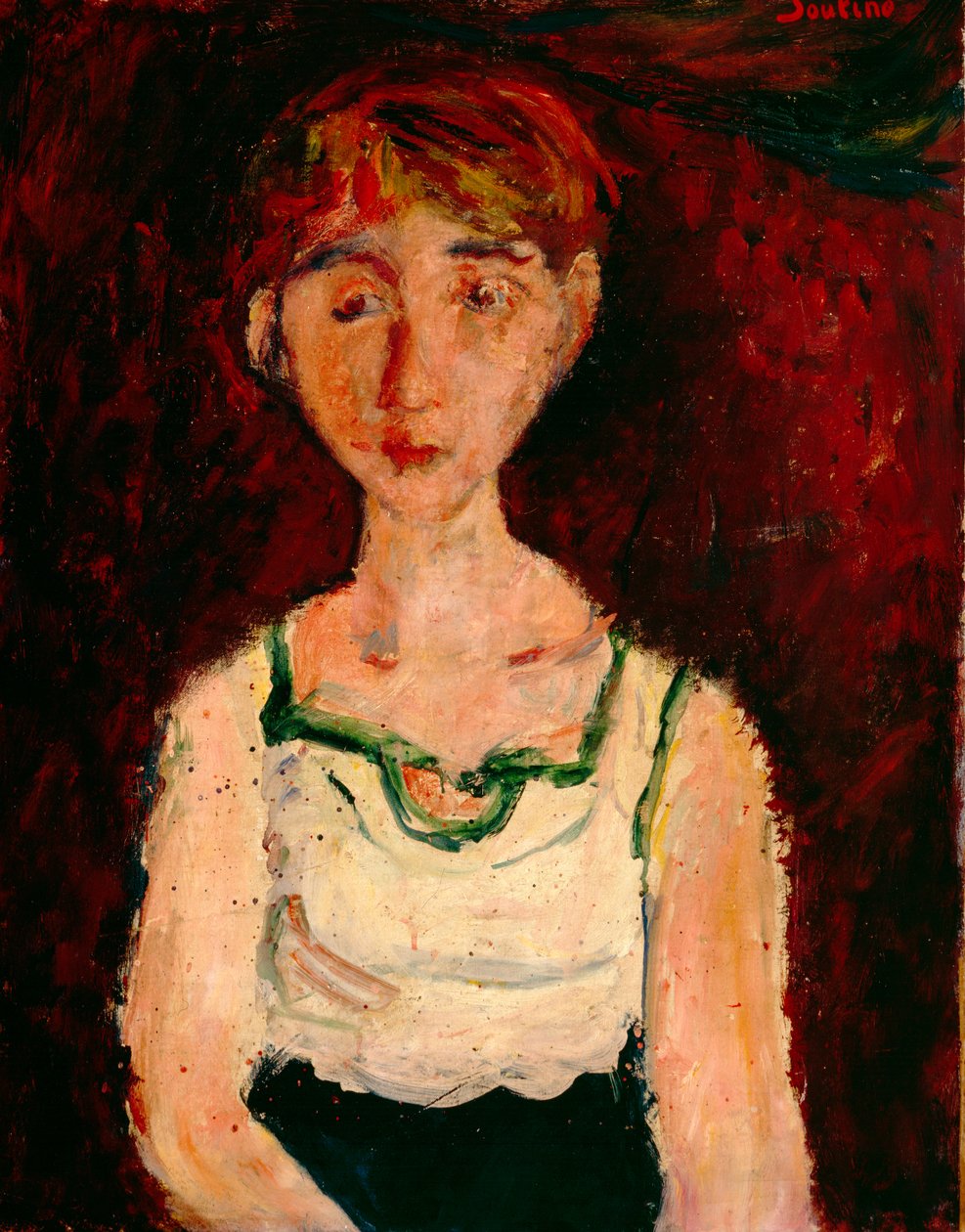 Little Girl (olje på lerret) av Chaim Soutine