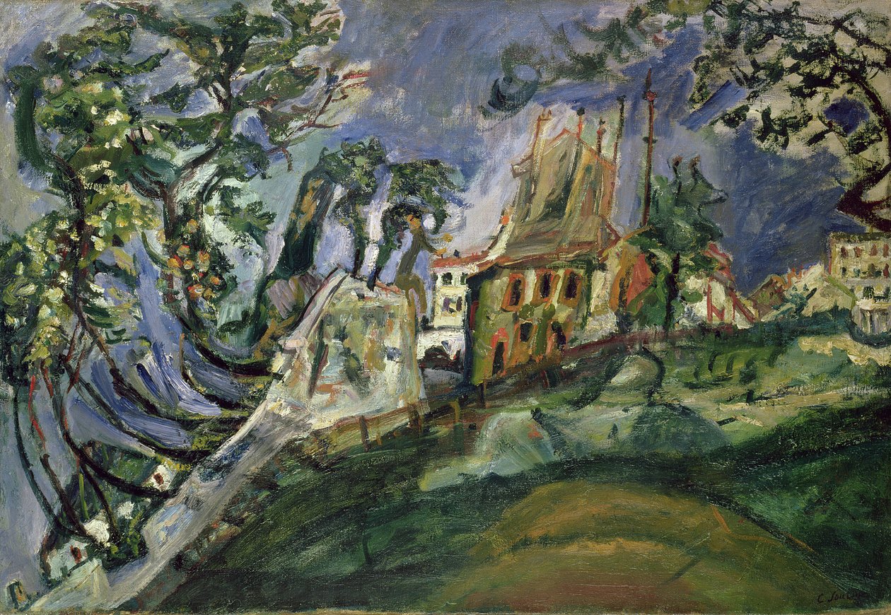Montmartre, ca. 1919 av Chaim Soutine