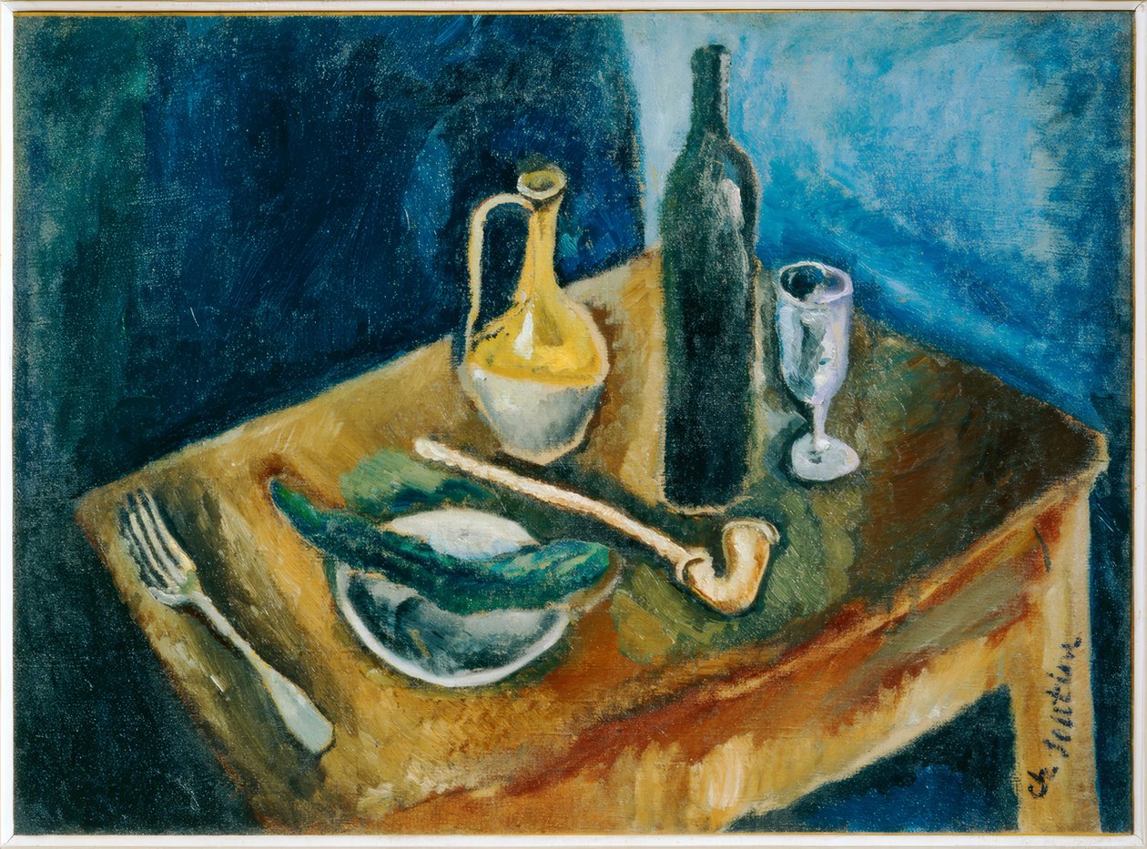 Stilleben med pipe av Chaim Soutine