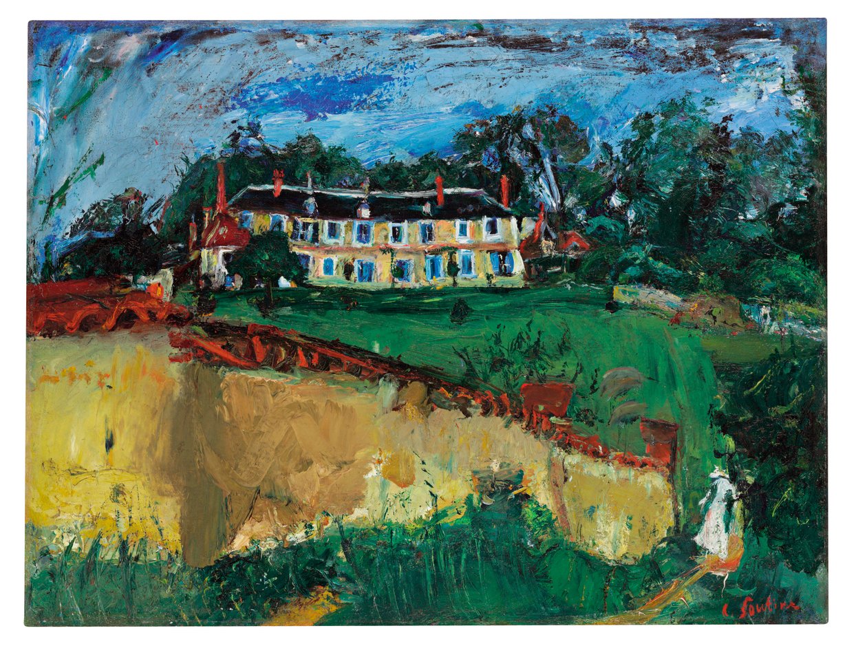 Gammelt hus nær Chartres, ca. 1934 av Chaim Soutine