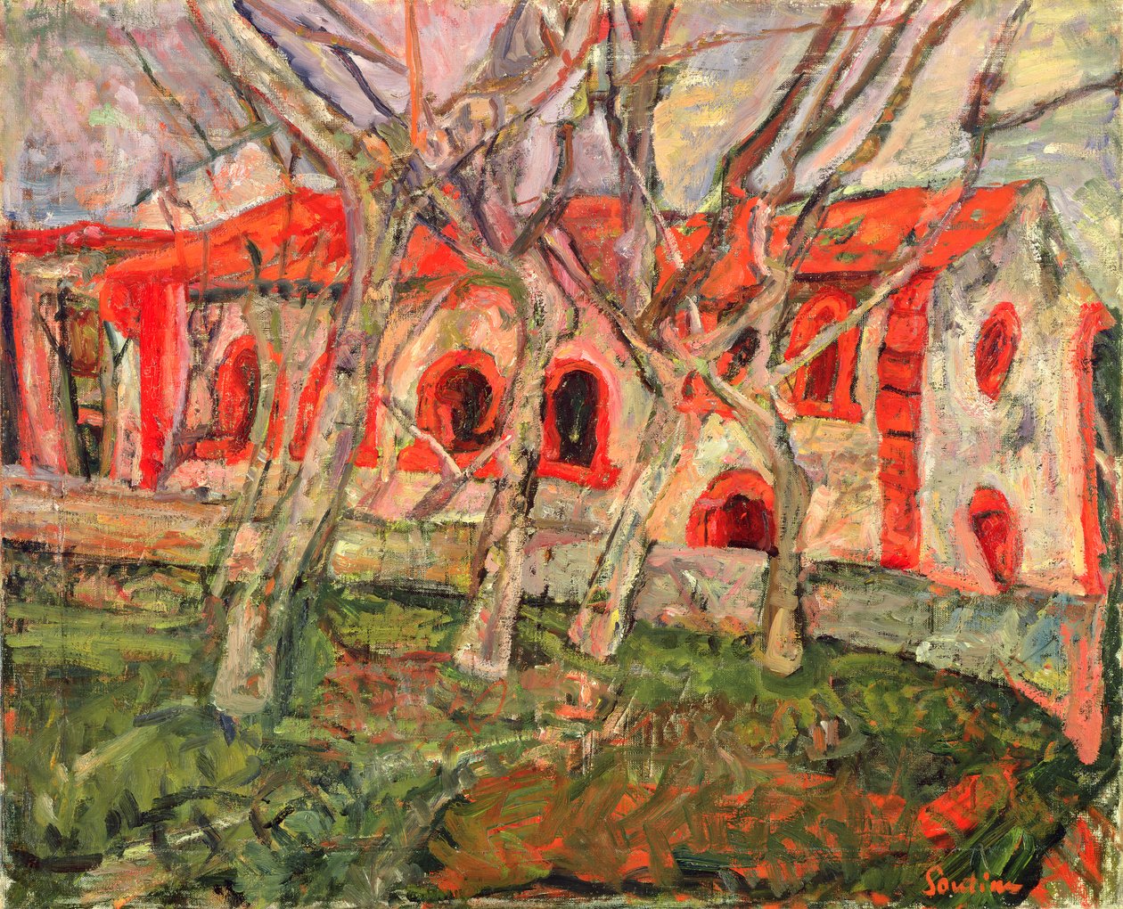Den røde kirke av Chaim Soutine