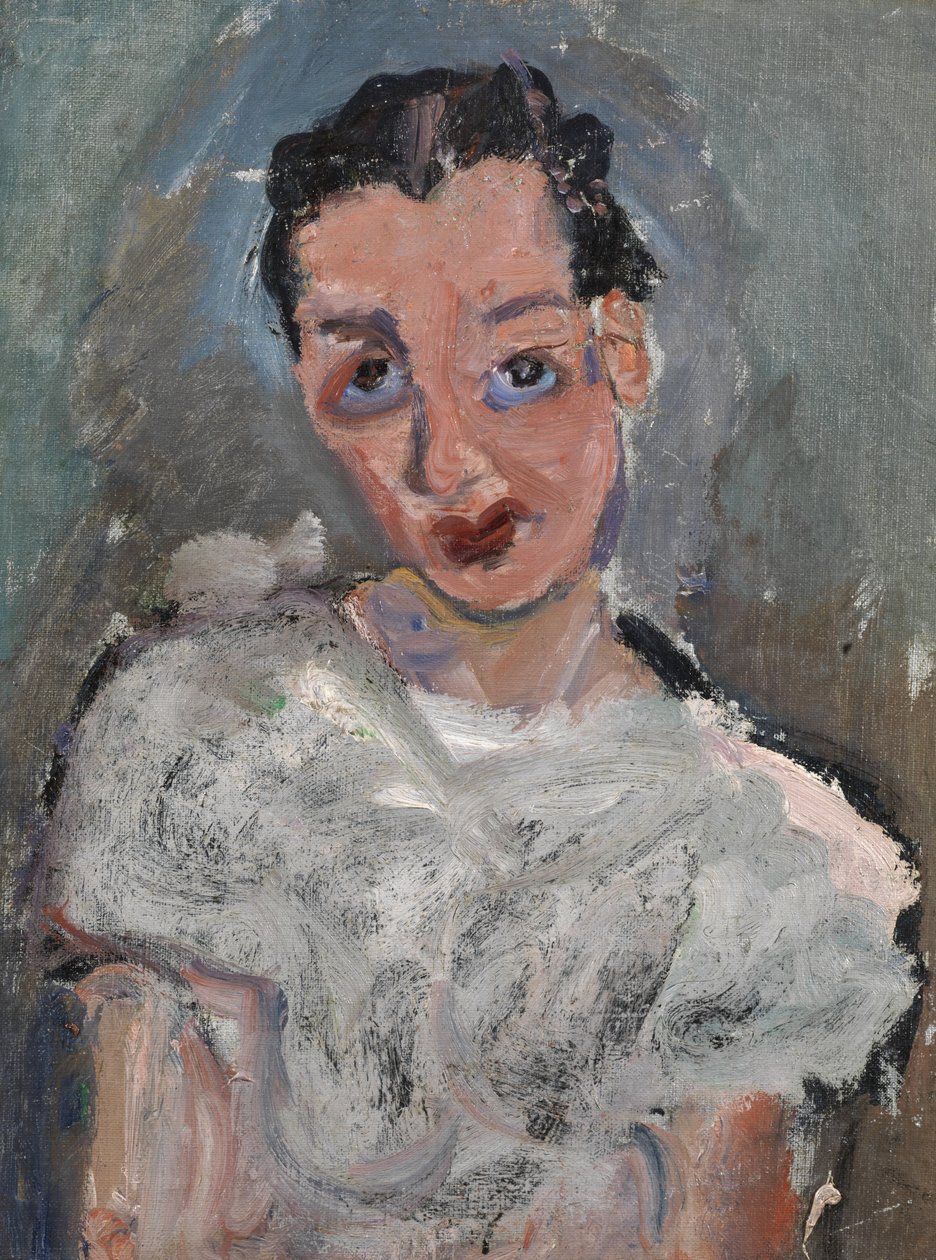 Ung kvinne i en hvit bluse av Chaim Soutine
