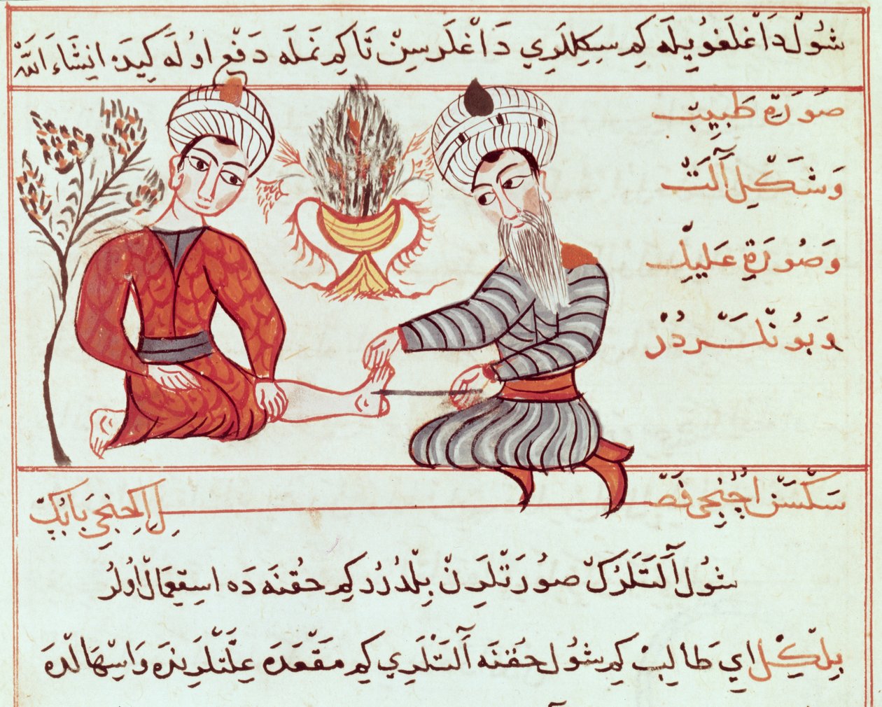 Ms Sup Turc 693 fol.125 Treatment of Boils and Warts, 1466 av Charaf ed Din