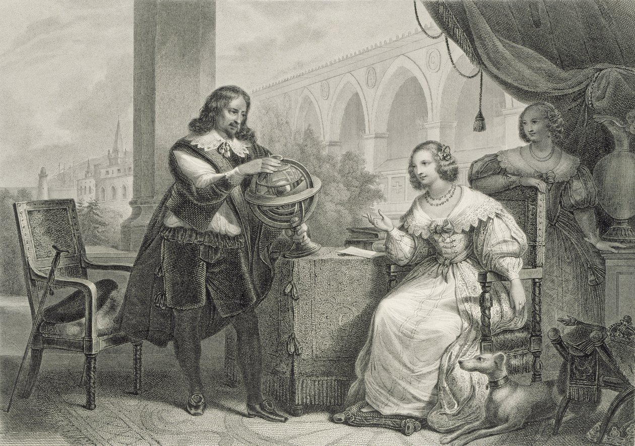 Christina (1626-89) Dronning av Sverige, fra en serie kjente kvinner, gravert av Jean Denis Nargeot (1795-s.1865) av Charles Abraham Chasselat
