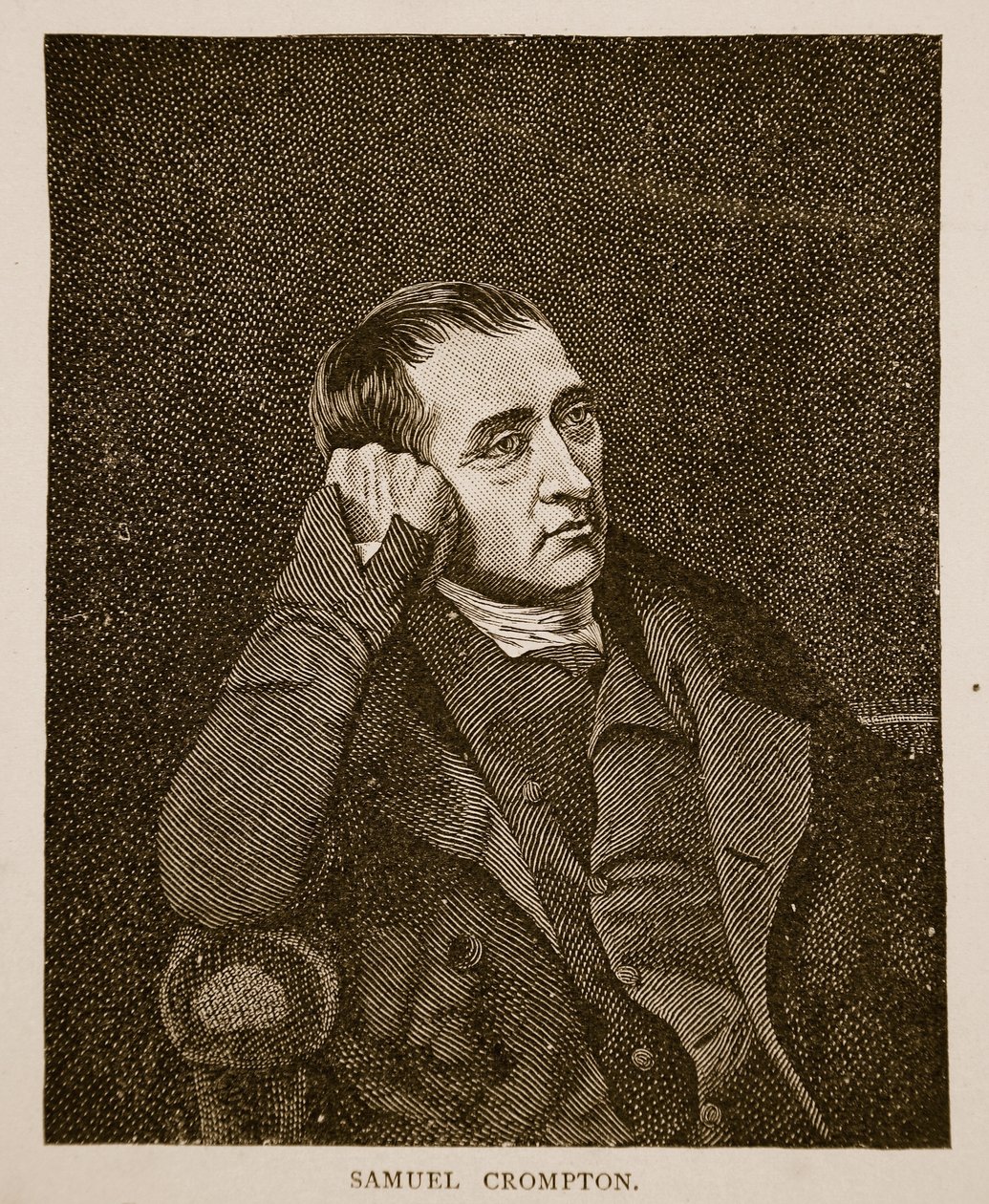 Samuel Crompton, gravert av C. Turner (1774-1857) av Charles Allingham