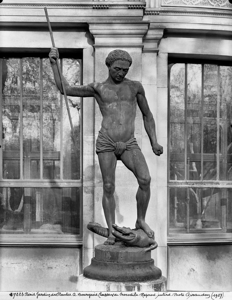 Krokodillejeger (bronse) av Charles Arthur Bourgeois