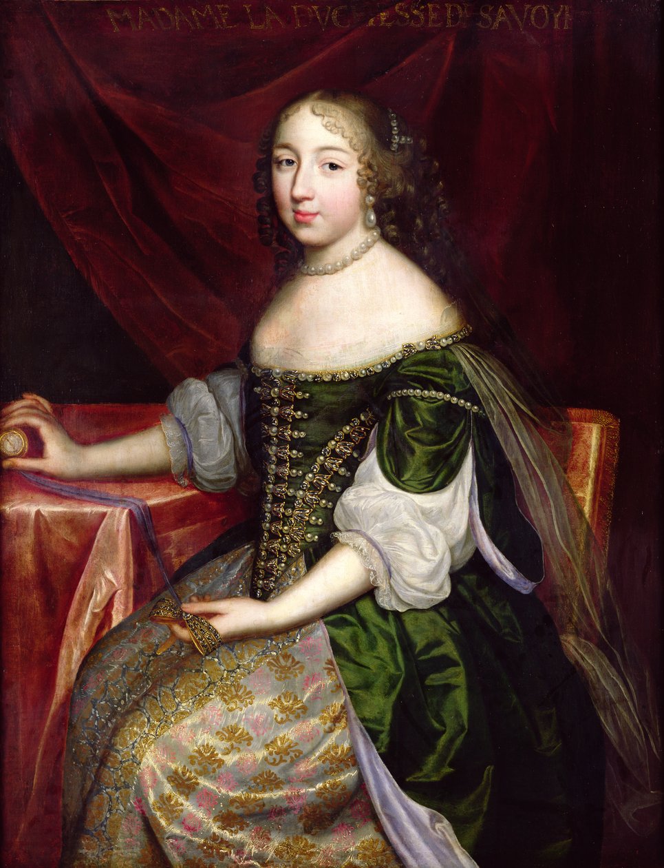 Hertuginnen av Savoy (sannsynligvis Christine av Frankrike) av Charles Beaubrun