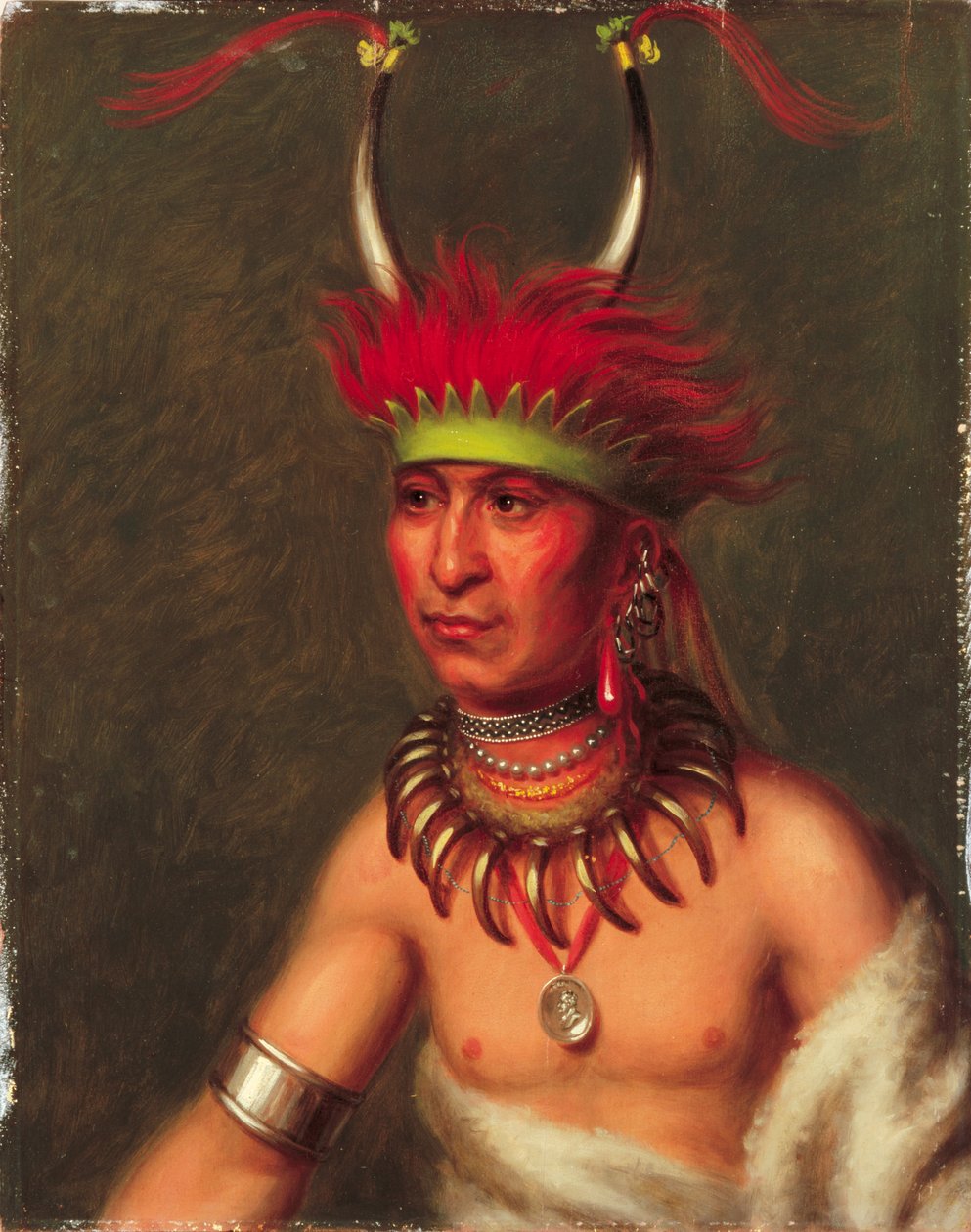 Monchousia (White Plume), kreft av Charles Bird King