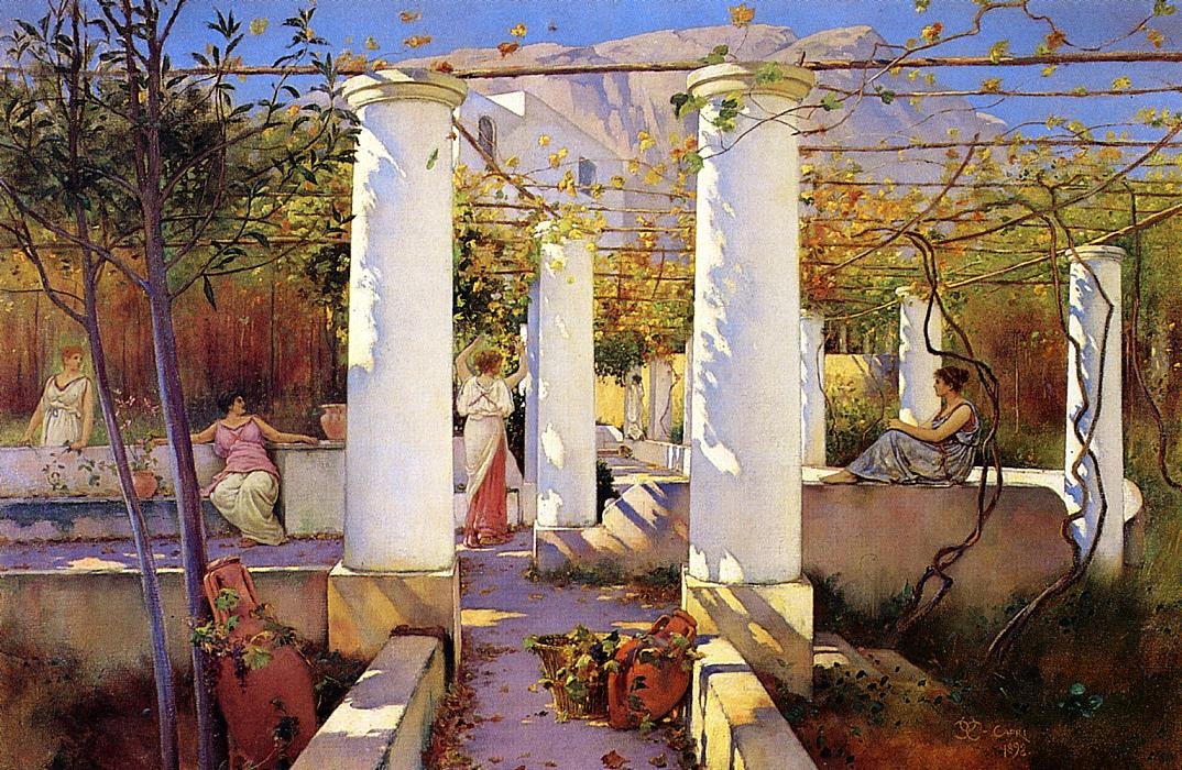 I Shade of the Vines, Capri av Charles Caryl Coleman