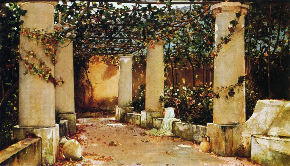 Villa Castello, Capri av Charles Caryl Coleman
