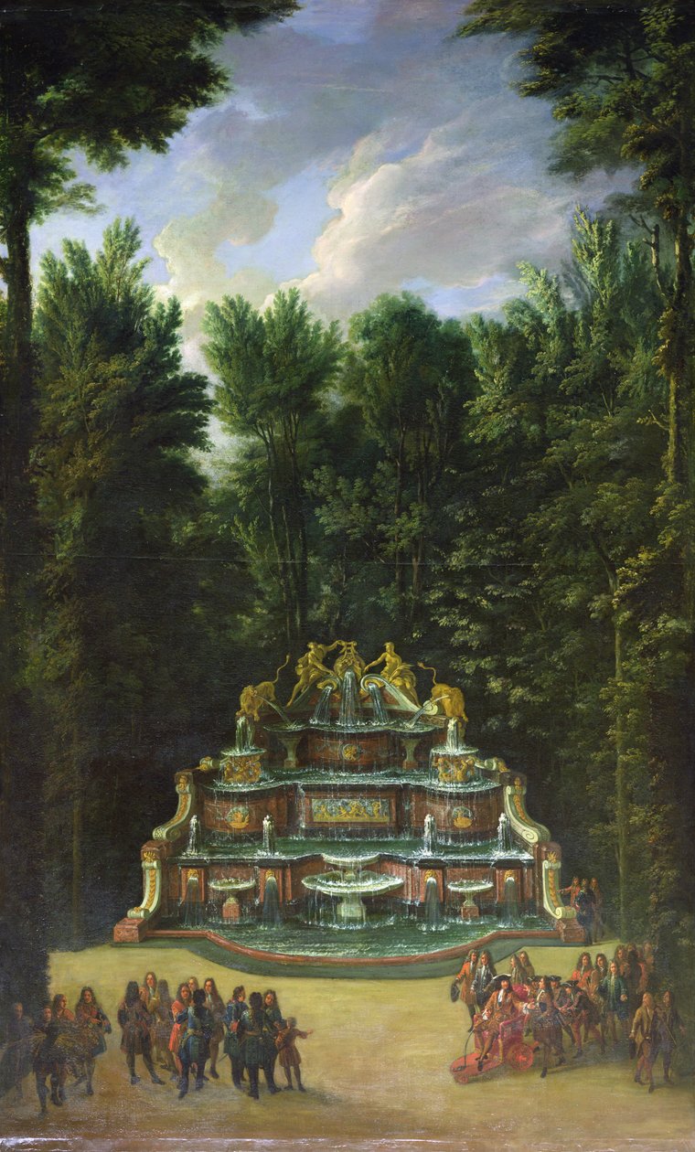 Promenade de Louis XIV (1638 - 1715), Grand Trianon, 1713 av Charles Chastelain