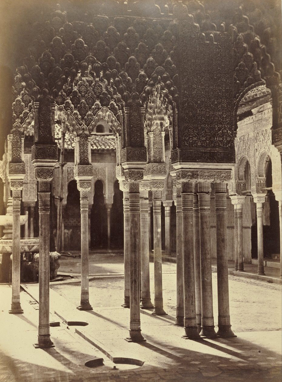 (Lions domstol i Alhambra (Patio de los Leones en la Alhambra)) av Charles Clifford