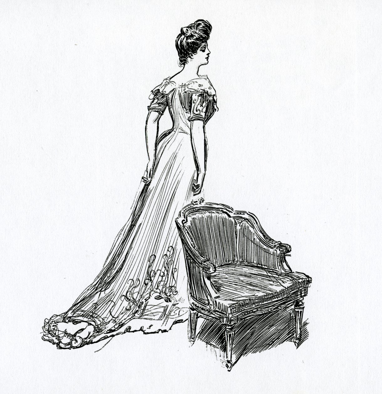 En Gibson-jente, ca. 1902 av Charles Dana Gibson