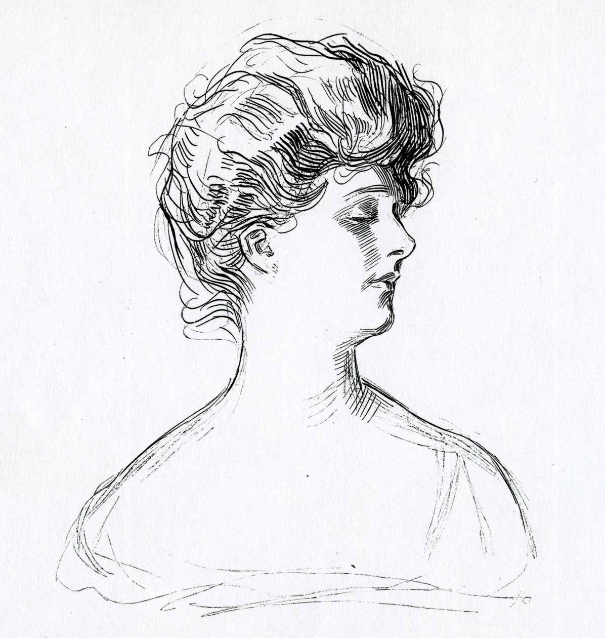 En Gibson-jente, ca. 1902 av Charles Dana Gibson