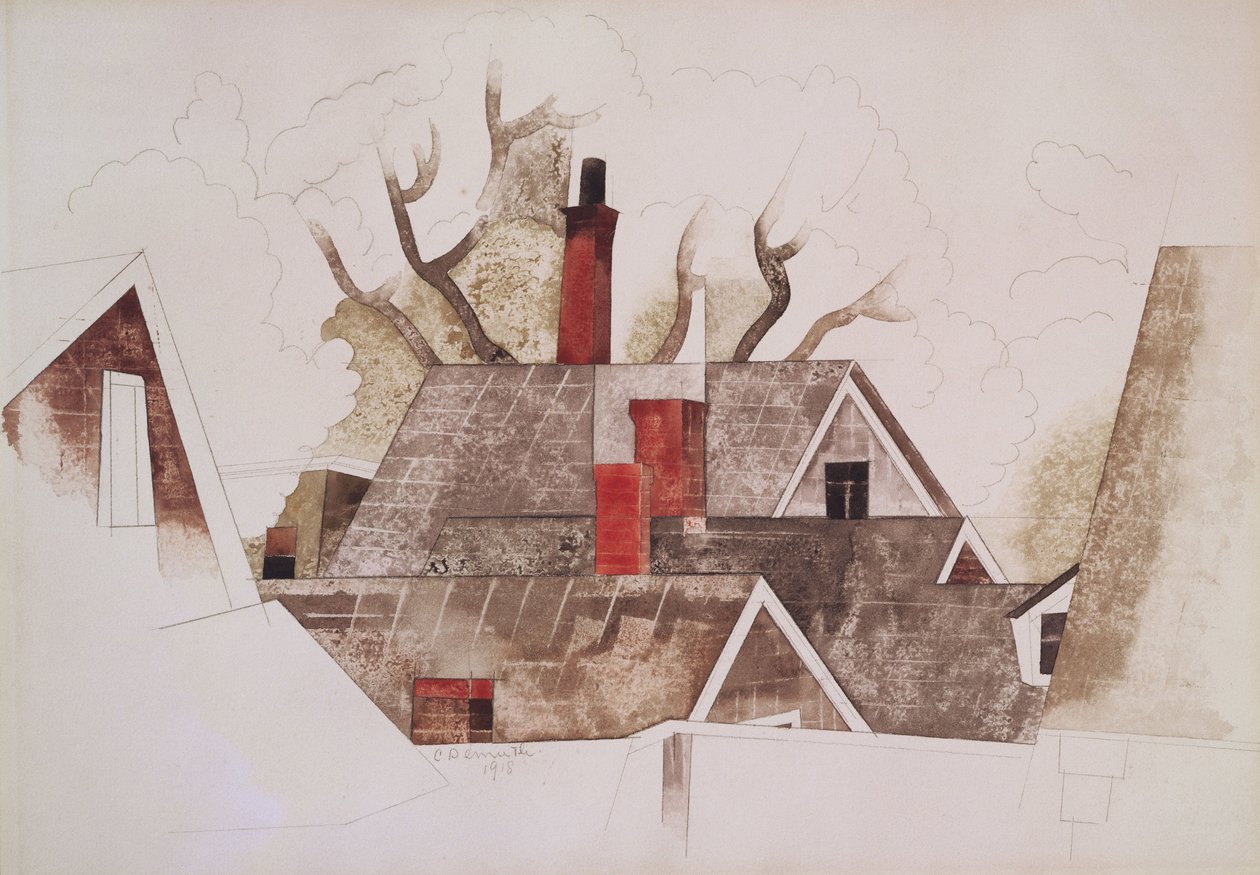 Røde skorsteiner av Charles Demuth
