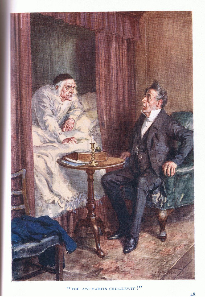 Du er Martin Chuzzlewit! av Charles Edmund Brock