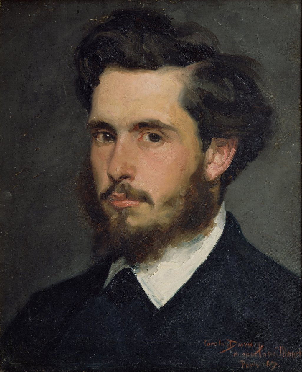 Portrett av Claude Monet (1840-1926) 1867 av Charles Emile Auguste Carolus Duran
