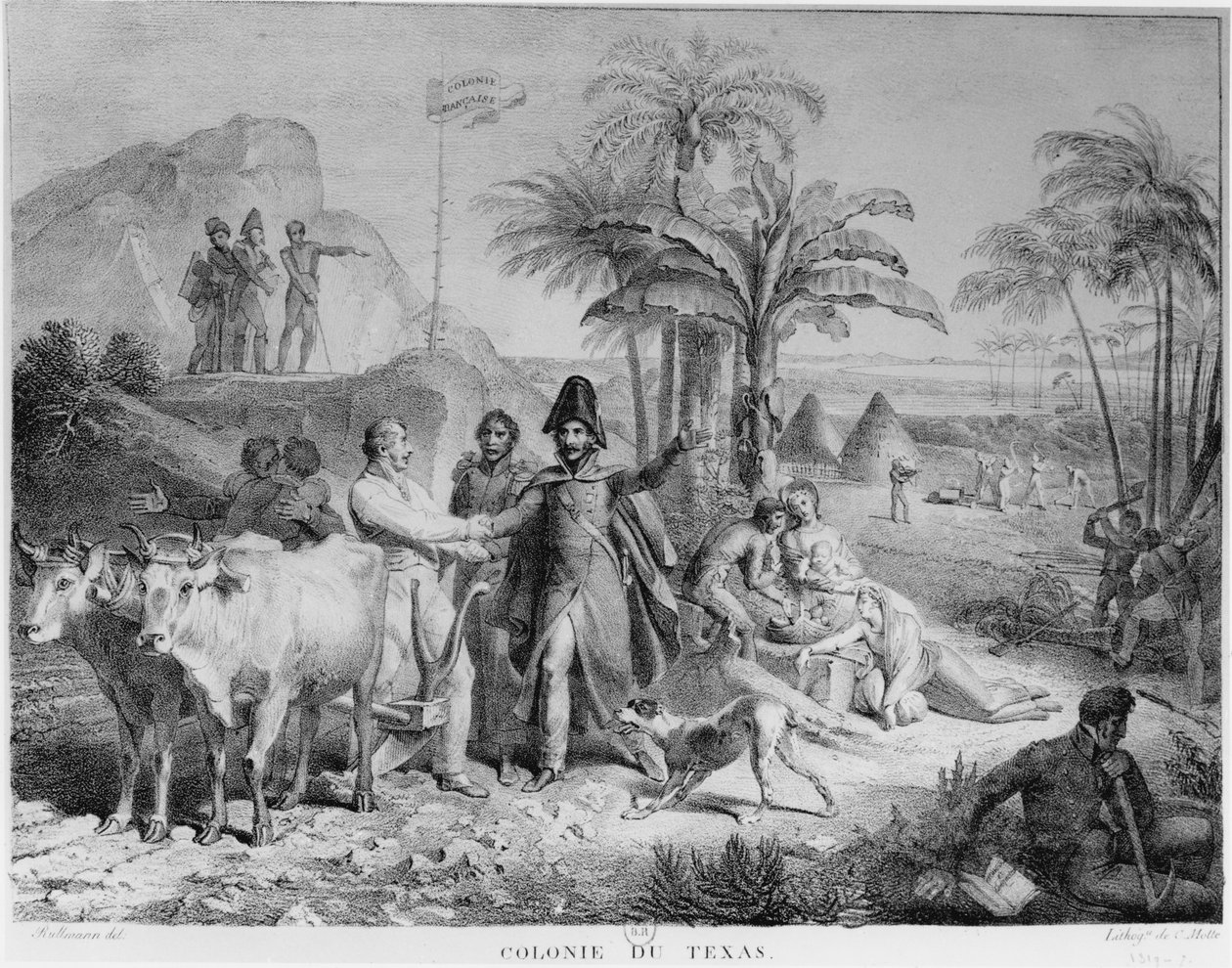 Colony of Texas, general Lallemand ved Champ d