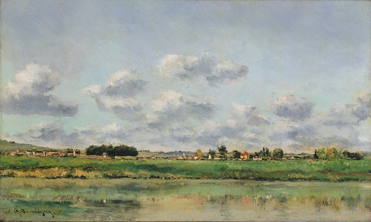 Banks of the Loing, slutten av 1860-tallet av Charles Francois Daubigny