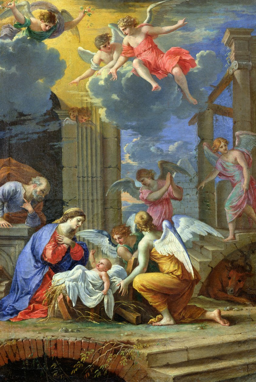 Fødsel, 1667 av Charles Francois Poerson