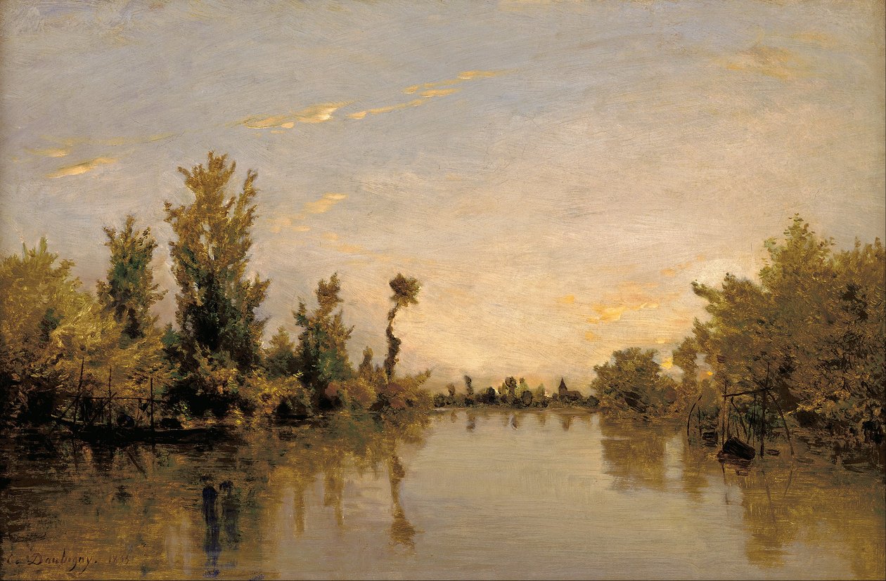 Banks of the Seine av Charles Francois Daubigny