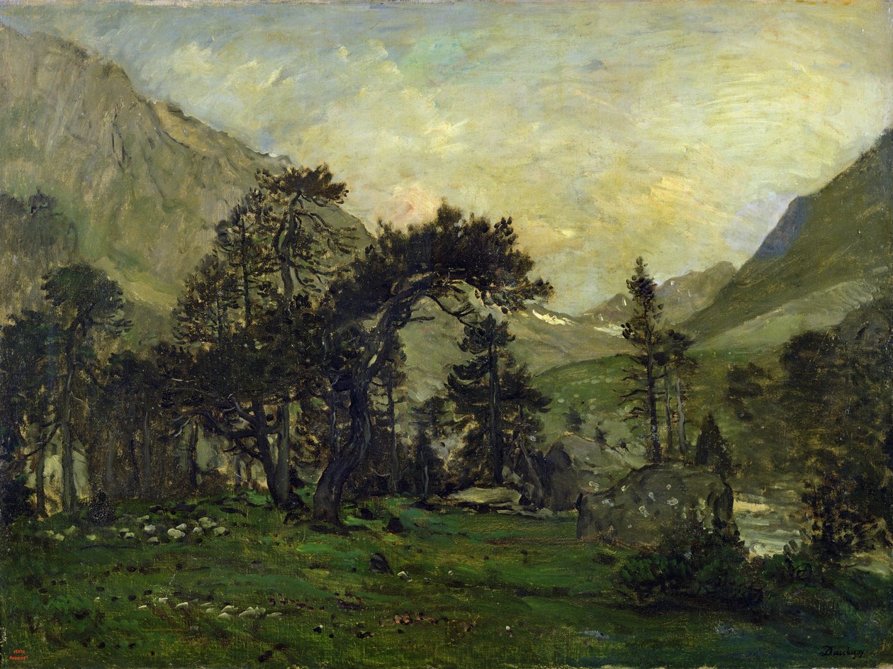 Mahouraen ved Cauterets av Charles Francois Daubigny