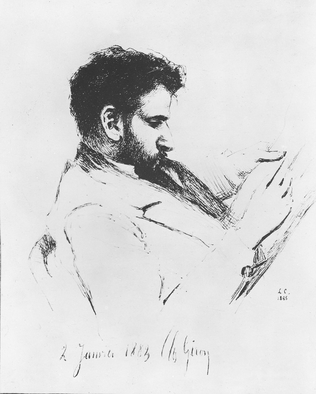 Savorgnan de Brazza, 1883 av Charles Giron