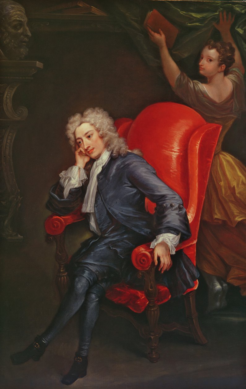 Portrett av Alexander Pope (1688-1744) ca. 1713-15 av Charles Jervas